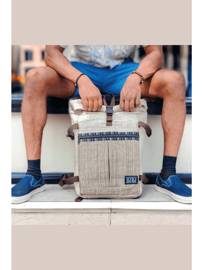 Basanta Natural Backpack | Hemp and Nettle