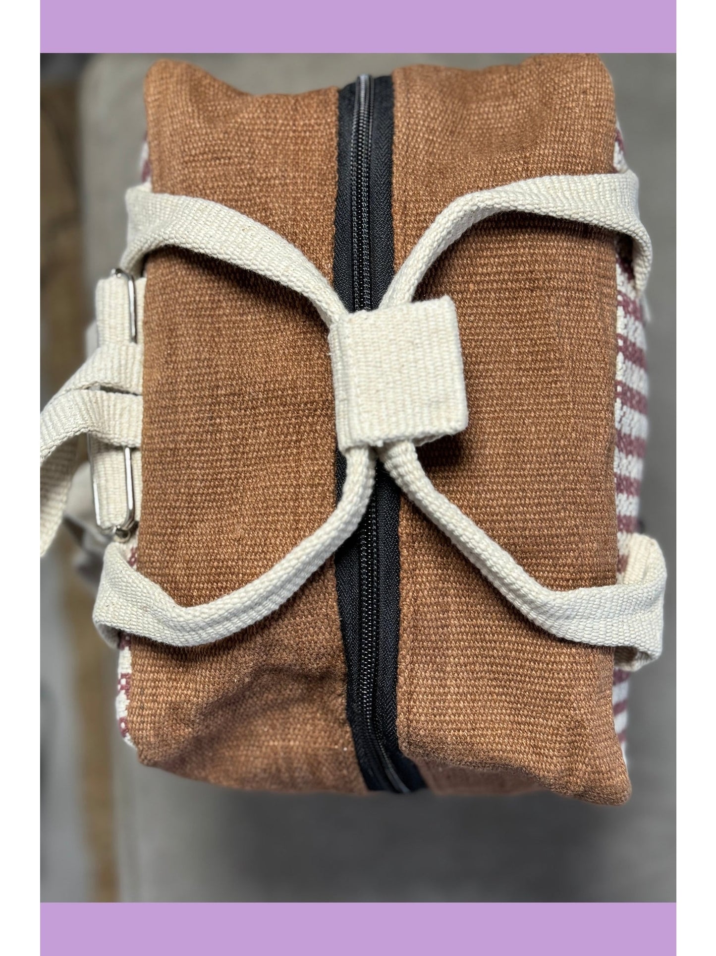 Ujala Brown Backpack | Organic cotton