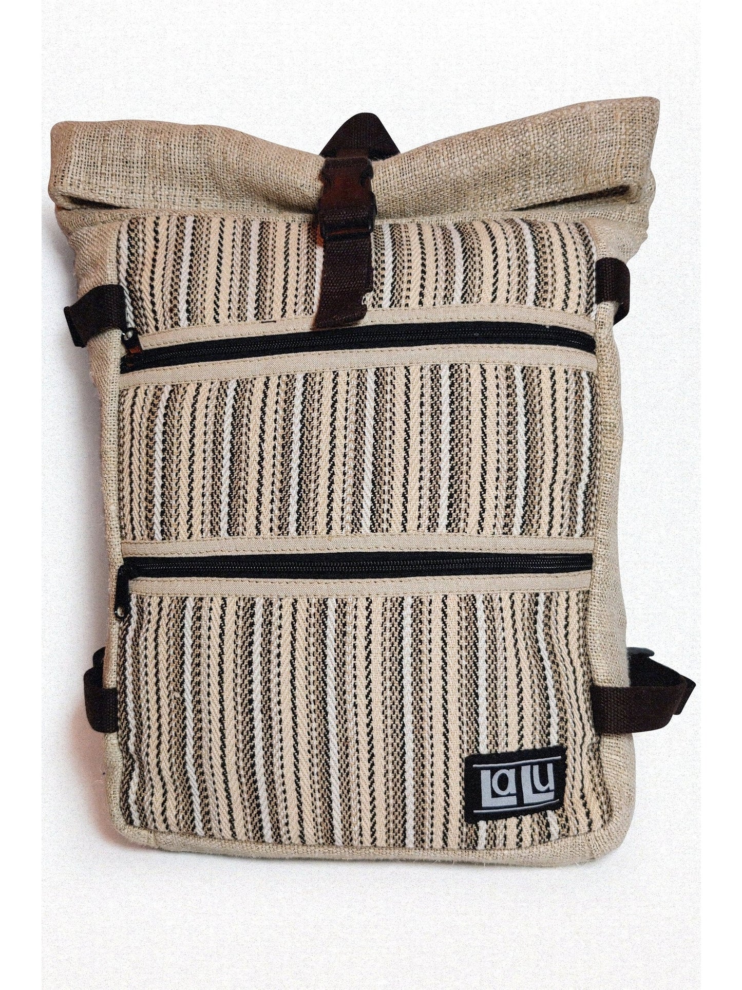 Basanti Stripe Backpack | Organic Hemp and Cotton