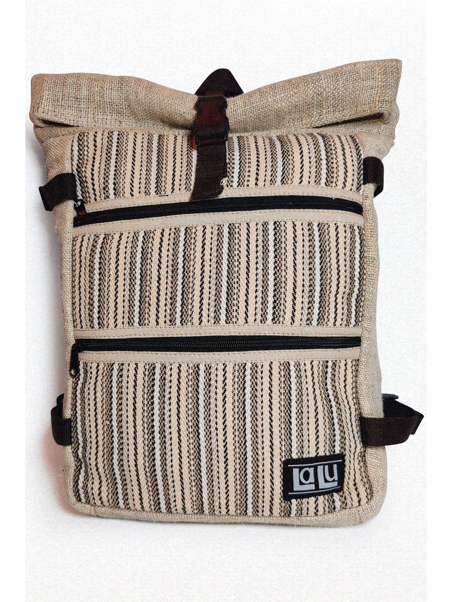 Basanti Stripe Backpack | Organic Hemp and Cotton