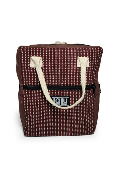 Ujala Purplish Red Backpack | Organic Cotton